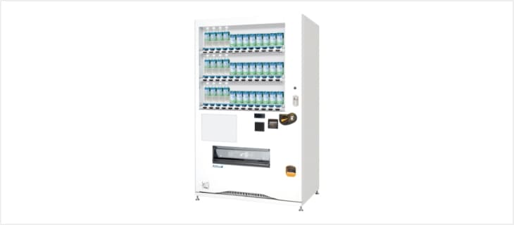 Can and PET bottle vending machines with hybrid heat pump