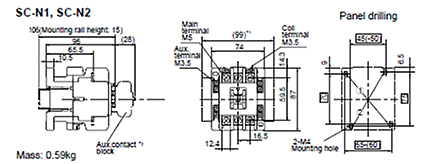 Dimensions SC-N1,SC-N2