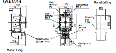 Dimensions SW-N5A/3H