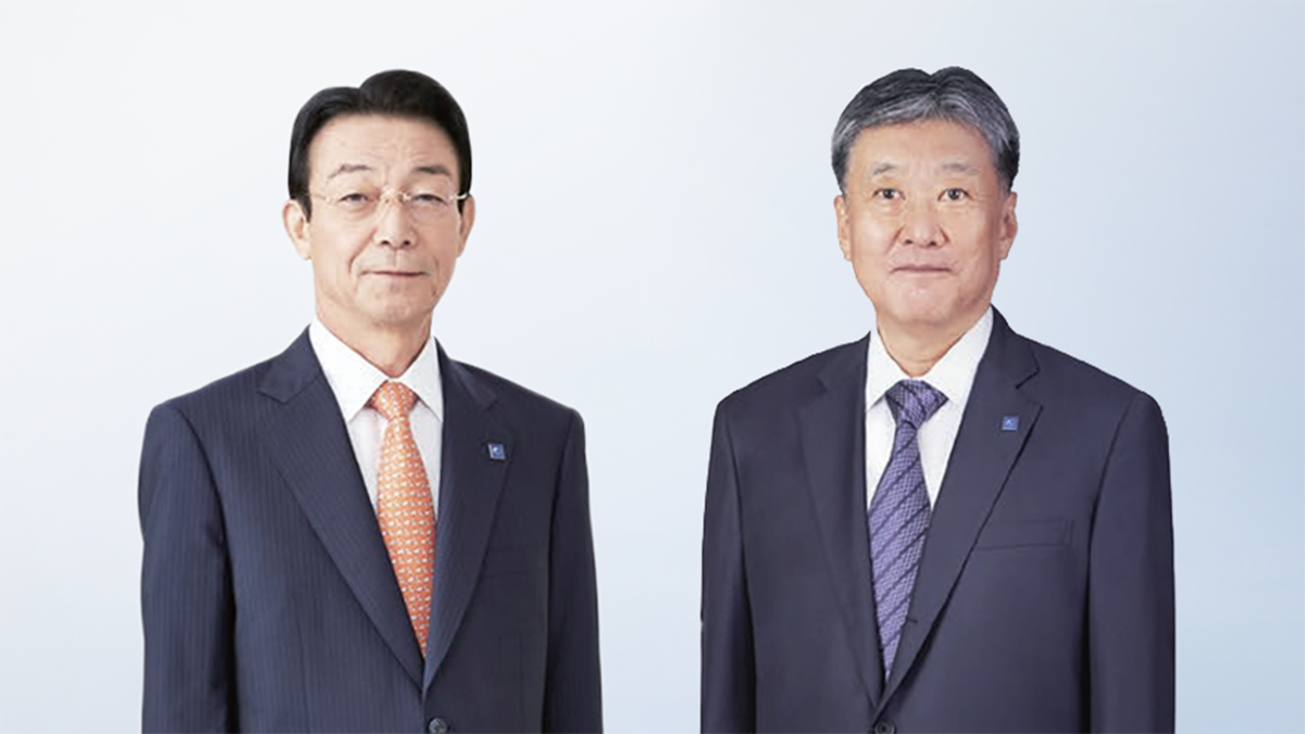 Chairman of the Board and CEO, Michihiro Kitazawa、President and COO, Shiro Kondo
