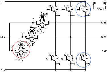 IGBT Module Series for AT-NPC 3-level 12-in-1 Integrating 3-phase AT-NPC circuitry into a single package to reduce equipment size