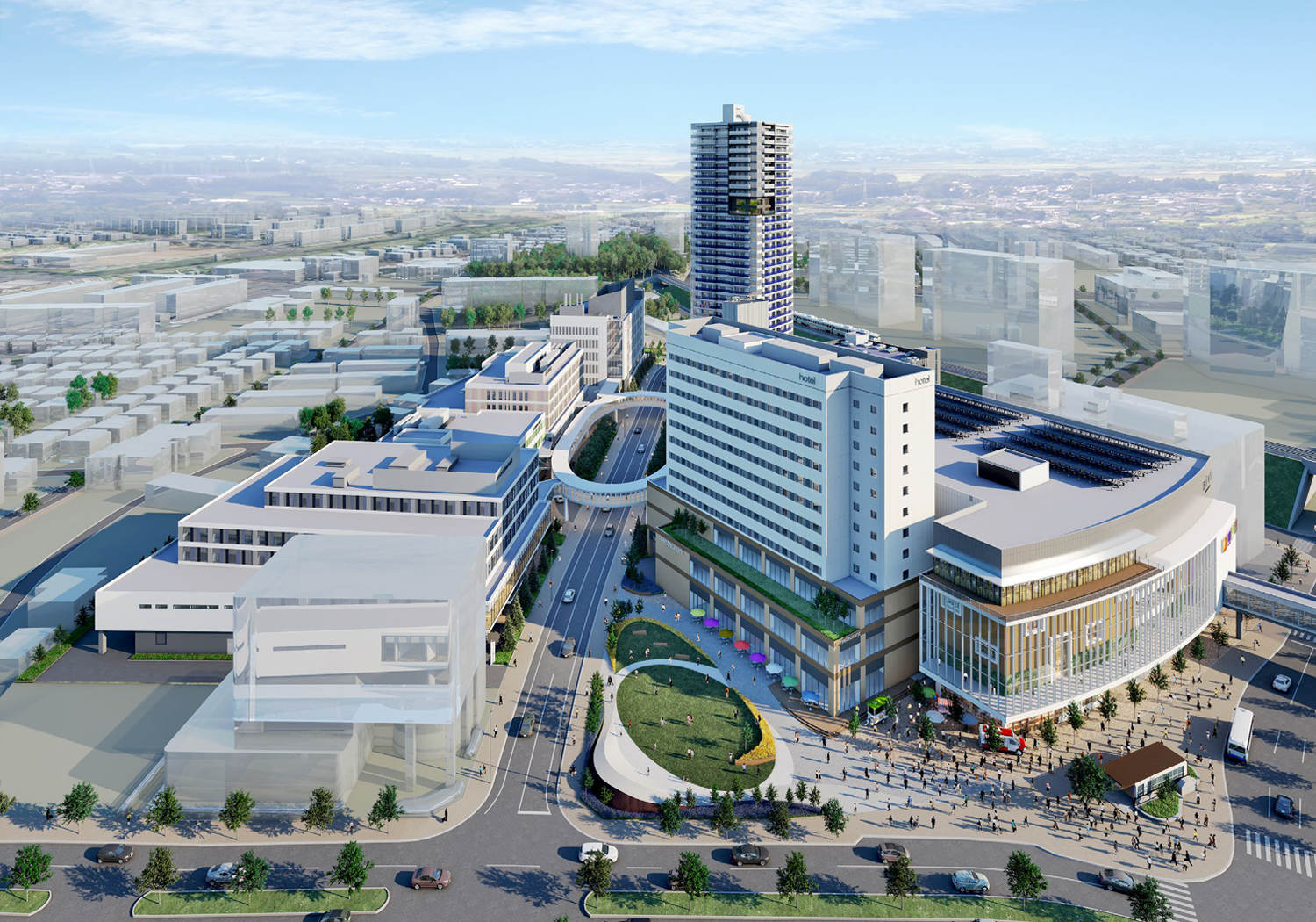 New Sapporo Station District I Development Project(Image based on drawing in the planning stage)