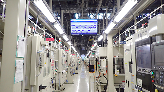 Engine parts processing line (courtesy of Nissan Motor Co., Ltd.)