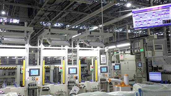 Engine parts processing line (courtesy of Nissan Motor Co., Ltd.)