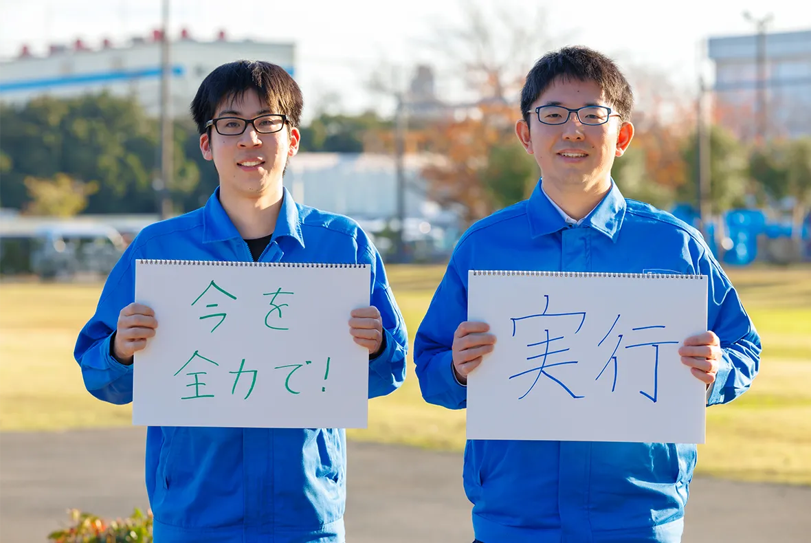 Mr. Hatada (on the left),Mr. Maeda (on the right)