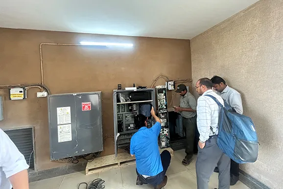 Working on-site in India