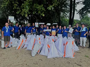 Beach cleanup activities