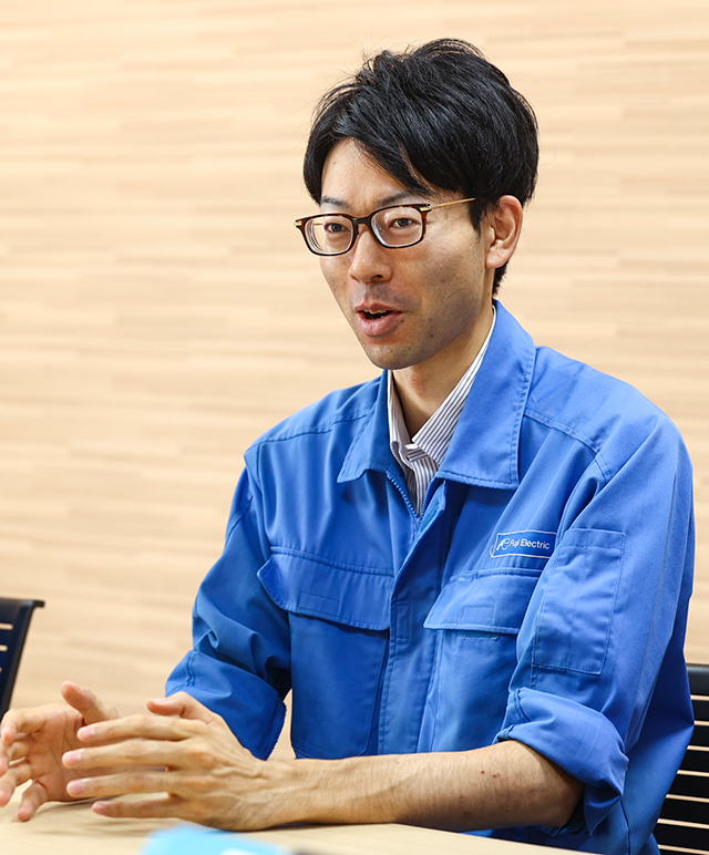 Yasunori Arai, Fukiage Manufacturing Engineering Section, Production Engineering Department, Production Management Division, Fuji Electric FA Components & Systems Co., Ltd.