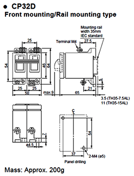 Dimensions CP32D