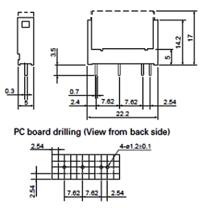 Dimensions RB series Socket TP04