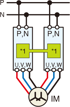 When 2 inverters are connected