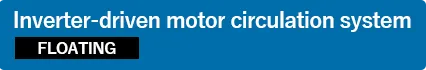 Inverter-driven motor circulation system FLOATING