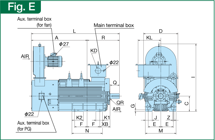 External dimensions