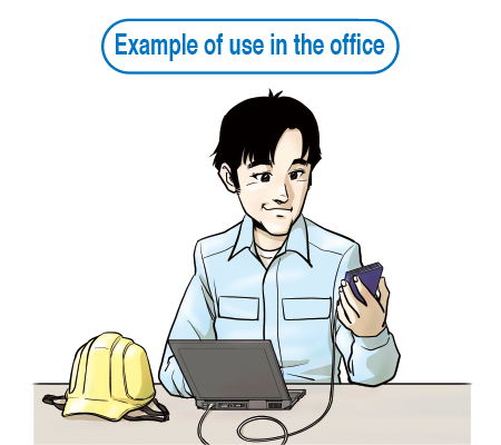 Example of use in the office