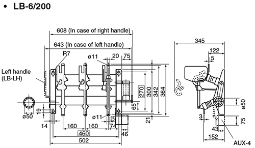 Dimensions LB-6/200