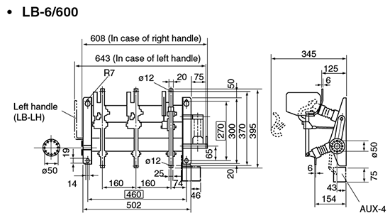 Dimensions LB-6/600