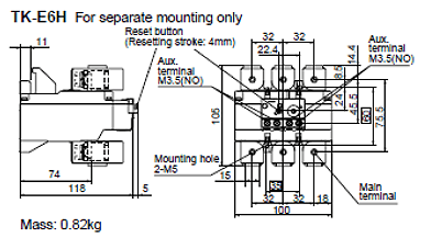 Dimensions TK-E6H