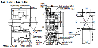 FUJI Electric Contactor SC-03 SC-0 SC-05 AC110V 220V – Echo Elevador Partes