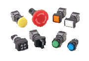 Pushbuttons, Pilot lights: AH164, 165, 165-2 series