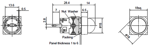 Dimensions DR16D0L