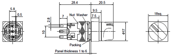 Dimensions AR16PT