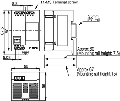 Dimensions F-MPC04E