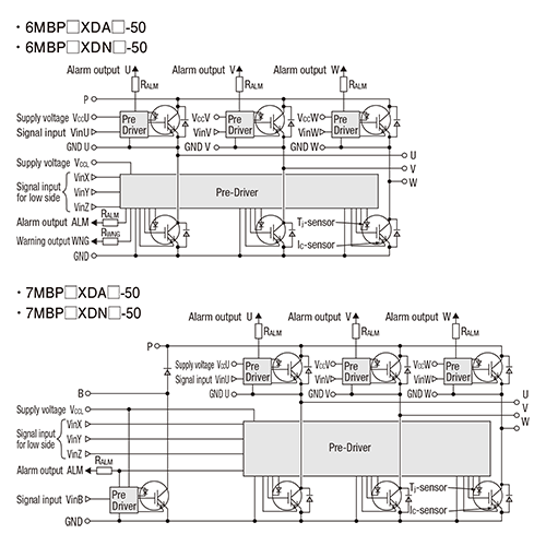 Power Semiconductors - IGBT IPM (Data Sheet, Equivalent Circuit 
