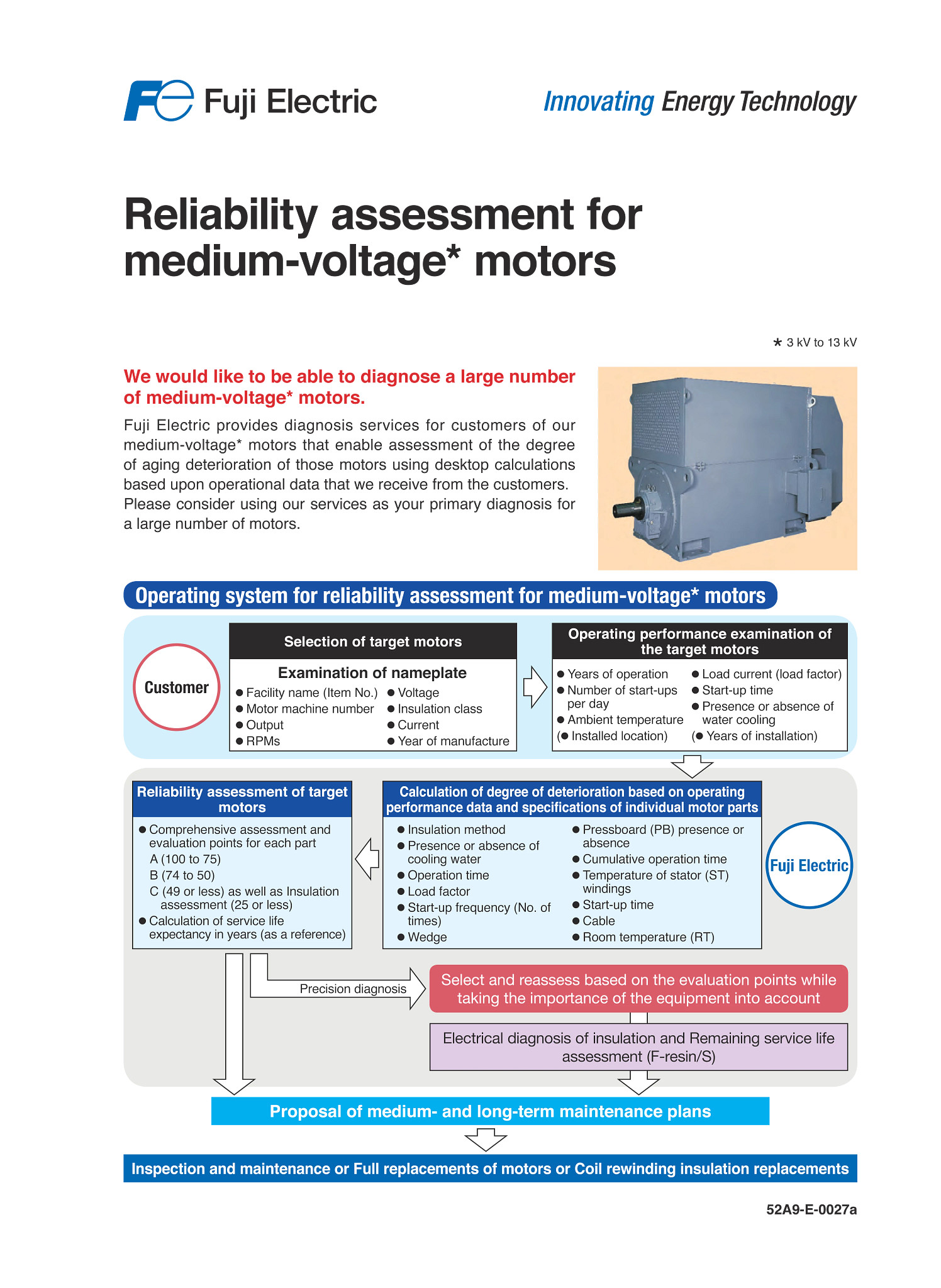 Reliability assessment for medium-voltage* motors